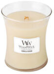 WoodWick Vanilla Bean lumânare parfumată cu fitil de lemn 275 g