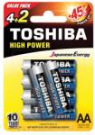Toshiba alkáli elem LR6 BP6 AA/4+2db