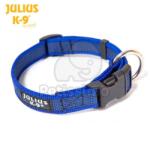 Julius-K9 Color & Gray гумиран син нашийник 39-65 см / 25 мм