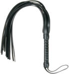 EasyToys Flogger - puha műbőr korbács (fekete) - szexaruhaz