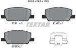 TEXTAR set placute frana, frana disc TEXTAR Q+ 2231102 (2231102)