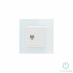 Smarthugo Egyes Fehér Üvegkeretes Telefon Csatlakozó RJ11 (sh1600001)