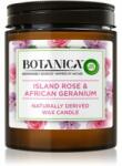Air Wick Botanica Island Rose & African Geranium lumânare parfumată cu aromă de trandafiri 205 g