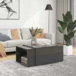 vidaXL Set măsuțe cafea suprapuse 3 piese gri extralucios 60x60x38 cm (806902) Masa de cafea