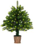 vidaXL Brad de Crăciun artificial cu LED-uri, verde, 90 cm (3077466)