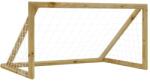 vidaXL impregnált fenyőfa focikapu hálóval 160 x 100 x 80 cm (3059949)