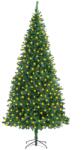 vidaXL Brad de Crăciun artificial cu LED, verde, 300 cm (3077735)