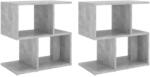 vidaXL Noptiere, 2 buc. , gri beton, 50x30x51, 5 cm, PAL (806373)