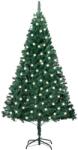 vidaXL Brad de Crăciun artificial LED & ramuri groase verde 120 cm (3077448)