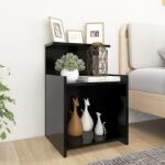 vidaXL Noptiere, 2 buc. , negru, 40x35x60 cm, lemn compozit (806178)