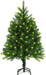 vidaXL Brad de Crăciun artificial cu LED-uri, verde, 120 cm (3077467)