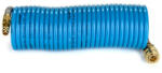 Rectus MFSP08/100KS poliamid 12 spiráltömlő gyorscsatlakozóval, kék, 8x6x1 mm, 10 m hosszú (MFSP08/100KS)