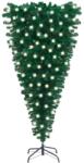 vidaXL Brad de Crăciun artificial inversat, cu LED-uri, verde, 150 cm (3077974)