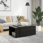 vidaXL Set măsuțe cafea suprapuse 3 piese negru extralucios 60x60x38cm (806901) Masa de cafea