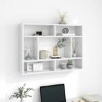 vidaXL Raft de perete, alb extralucios, 75x16x55 cm, PAL (803008) Raft
