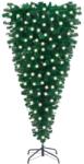 vidaXL Pom de Crăciun artificial inversat cu LED-uri, verde, 180 cm (3077975)