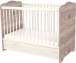 TIMBA kiságy Viki zárt végű ágyneműtartós 60x120 krém-fűz
