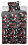 Faro Építőkockás ágyneműhuzat szett 140×200 - Szürke-piros