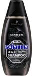 Schauma Șampon pentru bărbați Cărbune și Argilă vulcanică - Schwarzkopf Schauma Men 3 in 1 Shampoo 400 ml