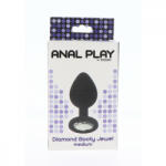 ToyJoy ToyJoy - Diamond Booty Jewel anál dildó áttetsző kristállyal (M méret) - ovszer-vasarlas