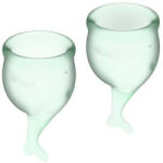  Satisfyer Feel Secure 2 db intimkehely (világoszöld) - ovszer-vasarlas