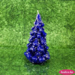 BODICO Fenyőfa gyertya * kék - nagy 17 cm (3312)