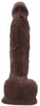 Chisa-novelties Dildo Realistic Cu Ventuza Flatterer, Brun, 18.5 Cm Dildo