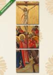  Többrészes Vászonkép, Pietro Lorenzetti : Keresztrefeszítés(125x40 cm, B01)