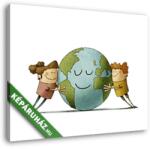  Vászonkép: Föld bolygót szerető gyerekek(145x115 cm)
