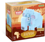 Wader Baby Blocks Safari építőjáték: 23db-os elefánt (41502)