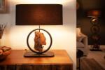 Invicta ELEMENTS barna akácfa asztali lámpa