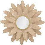 Mauro Ferretti ROSE MIRROR bézs és tükröződő vas falitükör