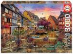 Educa Puzzle Educa din 3000 de piese - Vedere din Colmar, Franta (EDU19051) Puzzle