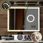 Aquamarin Fürdőszobatükör LED SP02 80 x 60 cm 15 W (LEDSP02-80x60)