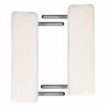  Masă de masaj pliabilă 2 părți cadru din aluminiu Crem (110085)