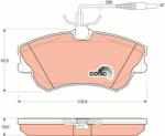 TRW set placute frana, frana disc TRW COTEC GDB1270 (GDB1270)