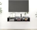vidaXL Raft de perete, gri extralucios, 102x30x17 cm, PAL (806255) Raft