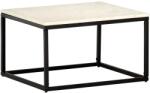 vidaXL Măsuță de cafea alb 60x60x35 cm piatră naturală aspect marmură (286439) Masa de cafea