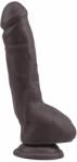 Chisa-novelties Dildo Realist Roman Dubla Densitate PVC Maro 24 cm Dildo