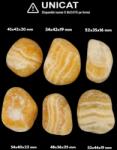 Palm Stone Calcit Galben Natural - 45-54 x 35-44 x 16-25 mm - (XXL) - Unicat