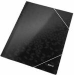 Leitz Gumis mappa, 15 mm, karton, A4, LEITZ "Wow", fekete (E39820095) - tutitinta