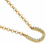 BeSpecial Colier argint cu potcoava si zirconii, placat cu aur roz (CSX0189)