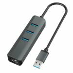 Vakoss TC-4502X USB 3.0 HUB (3 port + RJ45) (TC-4502X)