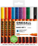 MOLOTOW Marker pictura cu vopsea acrilica, 2 mm MOLOTOW One4All 127HS Basic 1, 10 buc/set