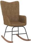 vidaXL Scaun balansoar, gri taupe, material textil (327620) Balansoar