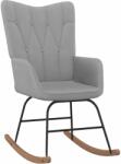 vidaXL Scaun balansoar, gri deschis, material textil (327611) Balansoar
