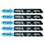 TOYA Set 5 lame pentru fierastraie pendulare Yato YT-3412, HSS, Lungime 75 mm