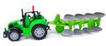 Noriel Set tractor si plug, Farmer Toys, Cool Machines, cu lumini si sunete, verde
