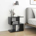 vidaXL Dulap lateral, negru extralucios, 50x30x51, 5 cm, PAL (806378)