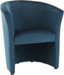 TEMPO KONDELA Klub fotel, kék anyag, CUBA - kondela